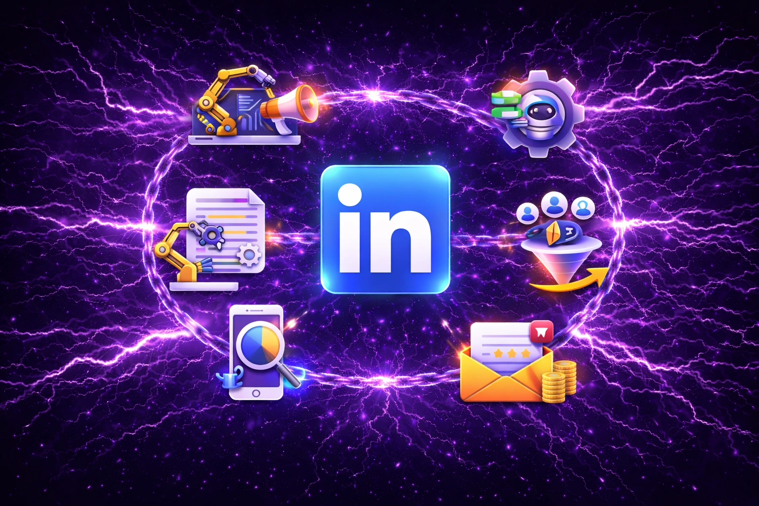 This blog shows LinkedIn automation